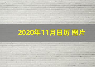 2020年11月日历 图片